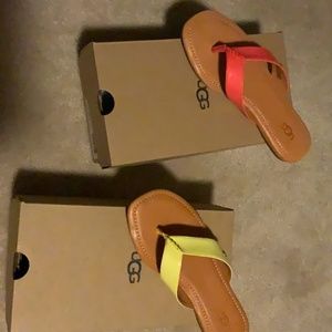 NEW Yellow Ugg Sandals